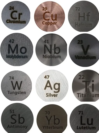 Xinkang Supply Tellurium Sputtering Target 99.9% Te Tellurium Disc for PVD Process