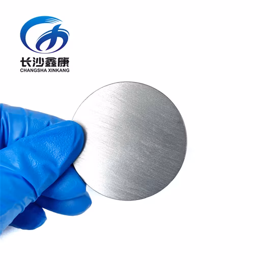Xinkang Supply Tellurium Sputtering Target 99.9% Te Tellurium Disc for PVD Process